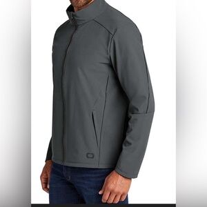 OGIO Commuter Men's Gray Softshell Jacket with Zip Front